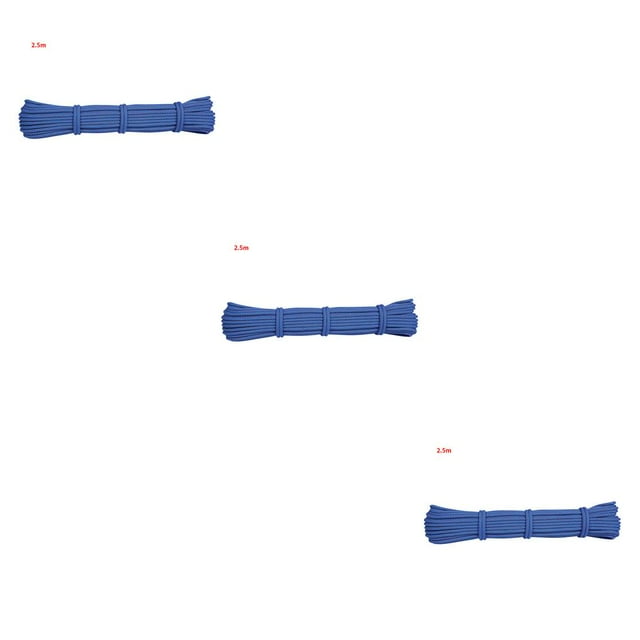 Justharion Climbing Rope Portable 6mm Non -slip Downhill Rope Outdoor Activity Survival Accessory, 2 .5m, Green Blue 2.5M 3Set