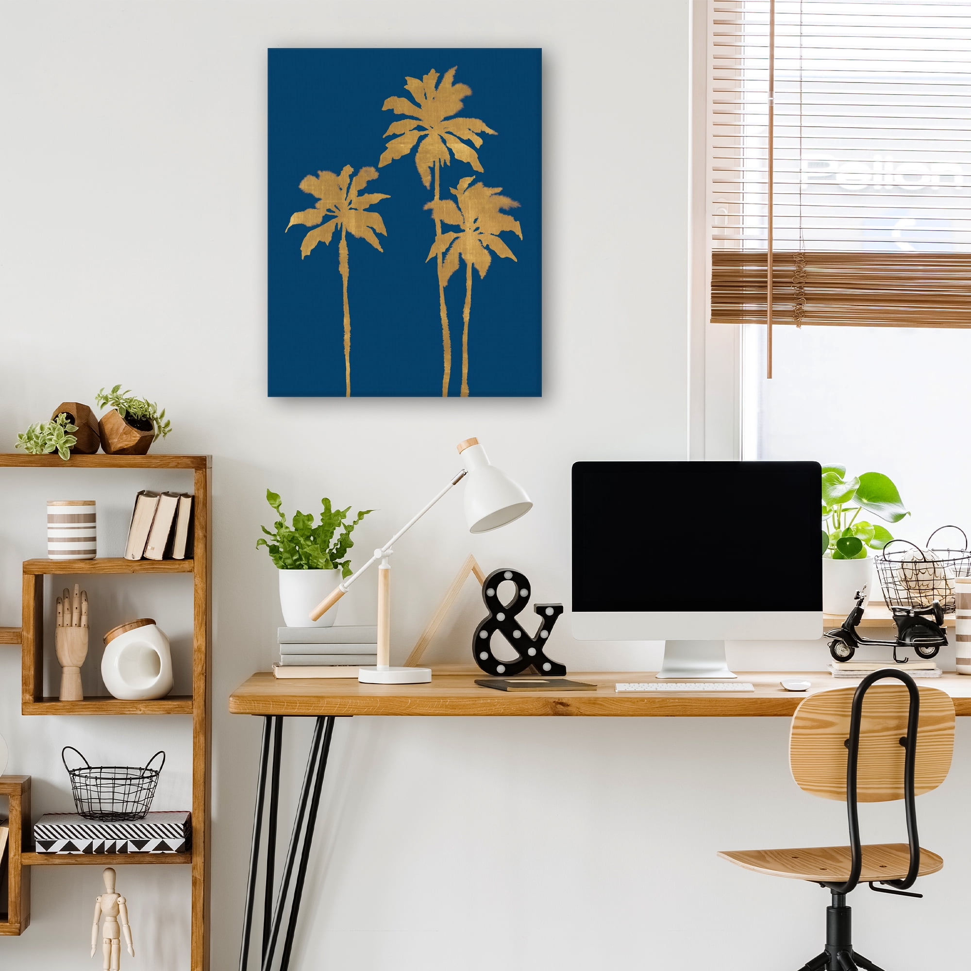 Palm Luxe Trio by Kristine Hegre Canvas Art Print