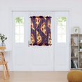 Pizza Pattern Door Curtain Sheer Privacy Light Filtering Window Panel 1 ...