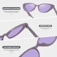 thumbnail image 4 of Anteojos de Sol Retro Vintage Fozono Cat Eye UV400 FZN7514 para Mujer, 4 of 5
