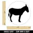 thumbnail image 2 of Donkey Silhouette Solid Self-Inking Rubber Stamp Ink Stamper - Purple Ink - Medium 1 Inch, 2 of 7