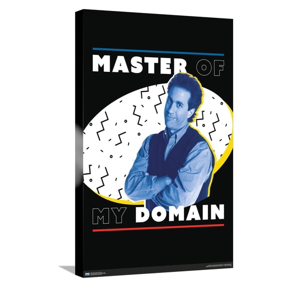 Seinfeld - Master of My Domain Canvas Wall Poster, 14.725" x 22.375"