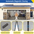 thumbnail image 3 of SURJDE Garage Door Screens 2 Car 16x7Ft Retractable Screen Door Durable Reinforce Fiberglass Door Mesh Screen with Magnetic Closure Heavy Duty Hands Free Garage Door Net, 3 of 7