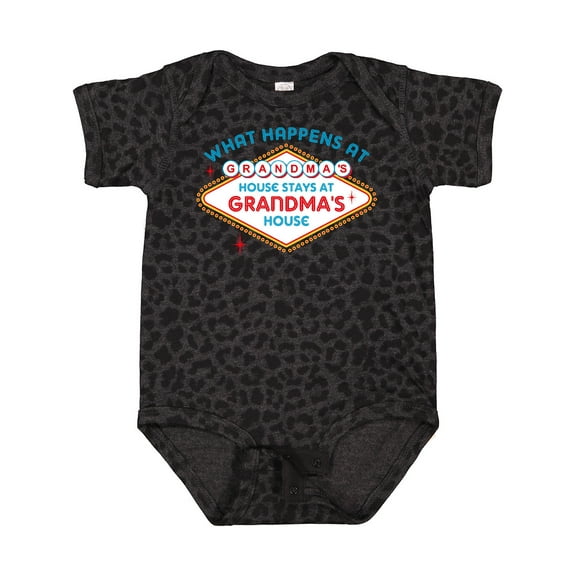 Inktastic Las Vegas Stays at Grandma's Boys or Girls Baby Bodysuit