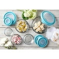 thumbnail image 2 of Anchor Hocking  10 Piece Round Glass Food Storage Set with Mineral Blue Truseal Lids, 2 of 3