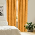 thumbnail image 2 of Ambesonne Grapefruit Window Curtains, Round Slice Citrus Fruit, Each 28" W x 63" L, Orange and Earth Yellow, 2 of 3