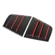 thumbnail image 4 of par de rejillas de ventilación laterales de ABS para ventana de coche, cubierta de repuesto para Dodge Charger 2015-2022, 4 of 15
