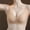 Beige, variant on Women's Simple Solid V-Neck Seamless Wireless Comfort Bra, Wide Adjustable Strap Medium Support T-Shirt Bra, Soft No Show Everyday Lounge Bra Wine M