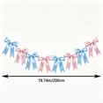 thumbnail image 3 of AUNVITO Bow Wreath Banner Garland with 8 Bows for Birthday Party Bridal Shower Wedding Bridal Decor and Celebration Backdrop Hanging Decoration, 3 of 7