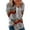 Grey, variant on Yigetop Long Sleeve Tops Women's Casual Long Sleeve Stripe Print Color Matching T Shirt Slim Top Women's Casual Long Sleeve Shirts Blue 3XL