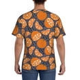 thumbnail image 3 of Bixox Men's Various Oranges Printed Short Sleeve Skinny Athletic T-Shirt, 3 of 6