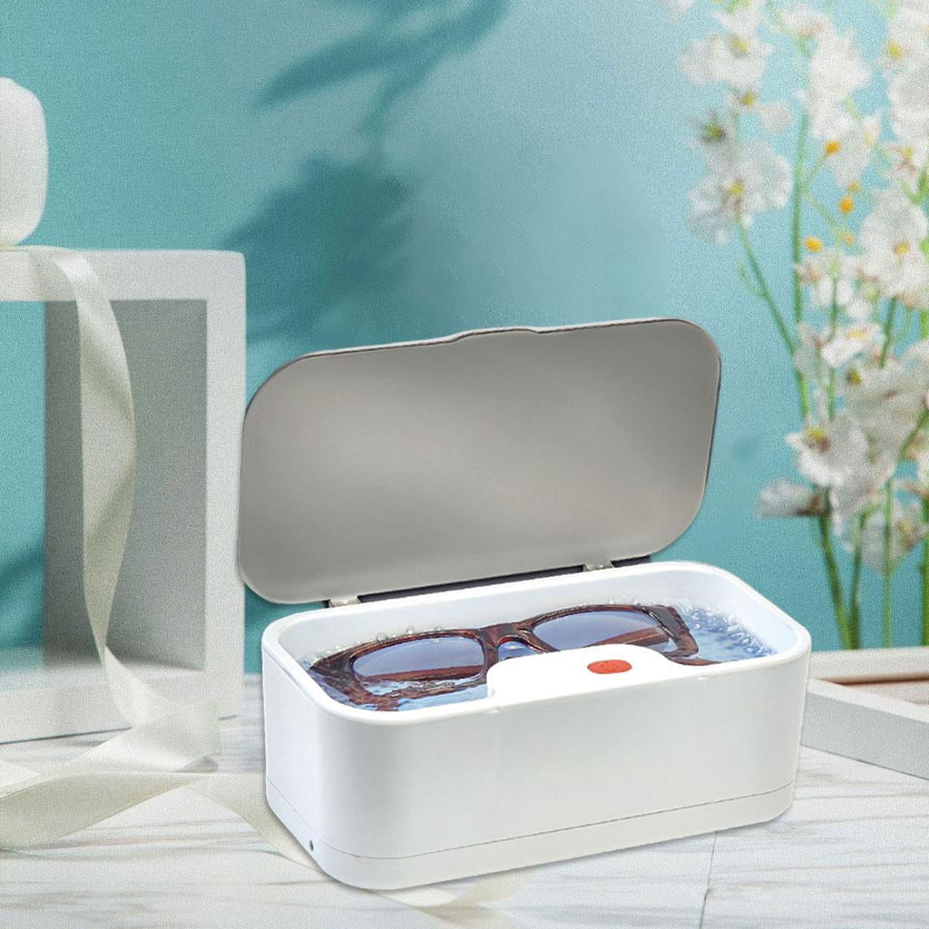 FVDPWYE Ultrasonic Cleaner Machine USB Rechargeable 5W Portable Timing Professional Tool for Razor Eyeglasses Necklaces Dentures Washing