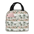 thumbnail image 1 of Balery Flamingo Palm Trees Bolsa de Almuerzo Aislada – Caja de Almuerzo con Papel de Aluminio Grueso, Mantiene la Comida Fresca por 4 Horas, 1 of 8