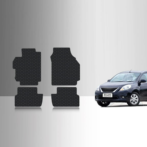 ToughPRO Front 2nd Row Mats Compatible with Nissan Sentra 2007 - All Weather Heavy Duty (Made in USA) Black Rubber