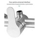 thumbnail image 2 of Convenient Wall Mounted Stainless Steel Shower Faucet with Built in Sealing Ring and Lifting Type O, 2 of 5