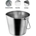 thumbnail image 6 of Indipets Heavy Duty Flat-Sided Hook-On Pail 9 QT, Food and Water Buckets for Dogs and Cats, Hanging Pails for Crates and Cages, 6 of 6