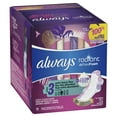 thumbnail image 3 of Always Radiant Extra Heavy Flow Pads with Wings, Light Clean Scent, Size 3, 11 Ct, 3 of 11