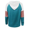 thumbnail image 4 of Pompotops Femmes Patchwork Hoodies T-Shirt Manches Longues Sweat-Shirt Top Chemisier, 4 of 4