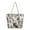 Yellow, variant on Paris Eiffel Tower Music Notes Floral Print Canvas Tote Shoulder Bag Handbag