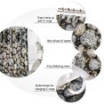 thumbnail image 3 of River Stone Bathroom Shower Curtains with 12 Hooks Waterproof Shower Curtain for Stalls and Bathtubs Nature Farmhouse Beige Brown Stacked Rocks Decorative Bathroom Privacy Curtain 72x84 Inches, 3 of 9