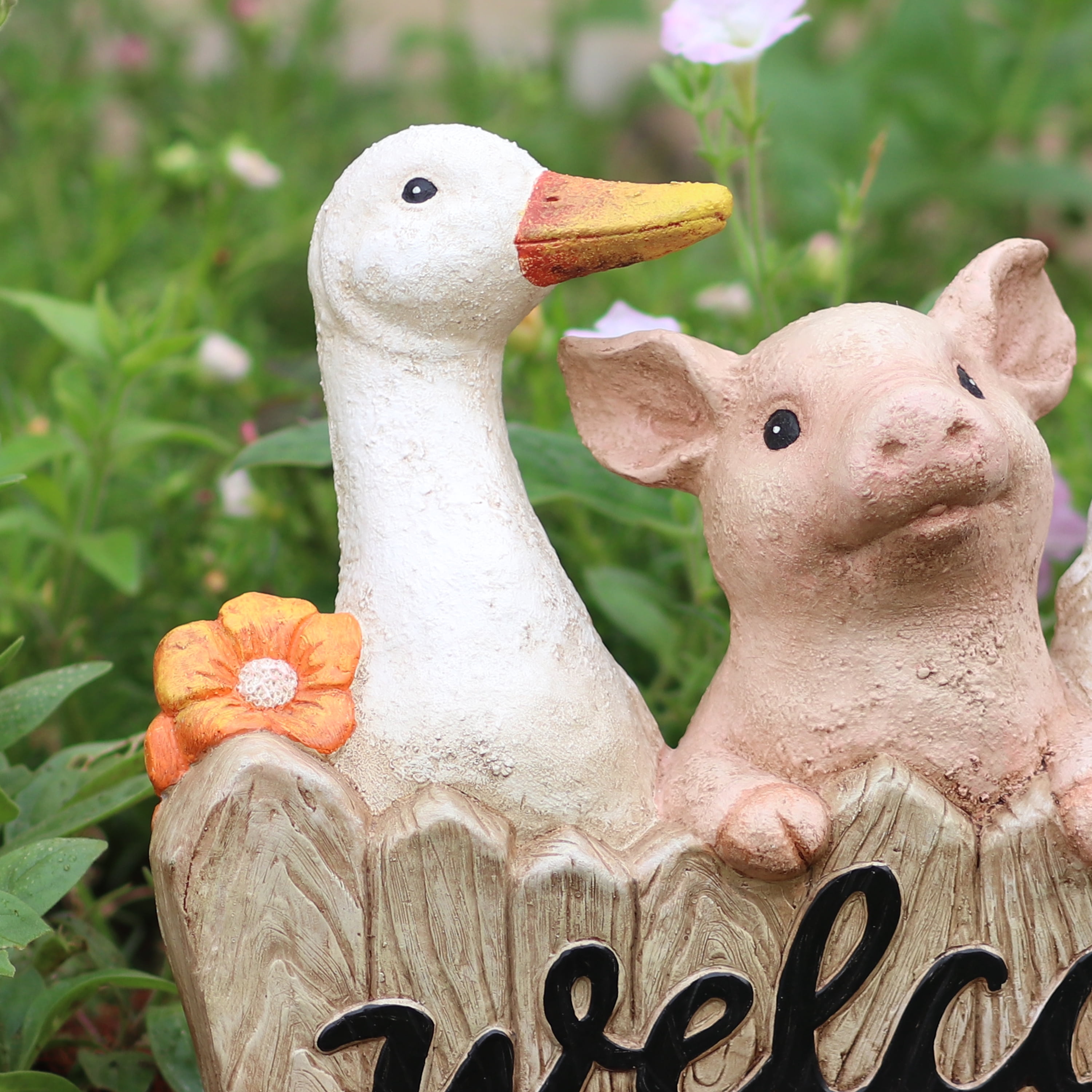 Mainstays Outdoor Welcome Small Animals Garden Statue