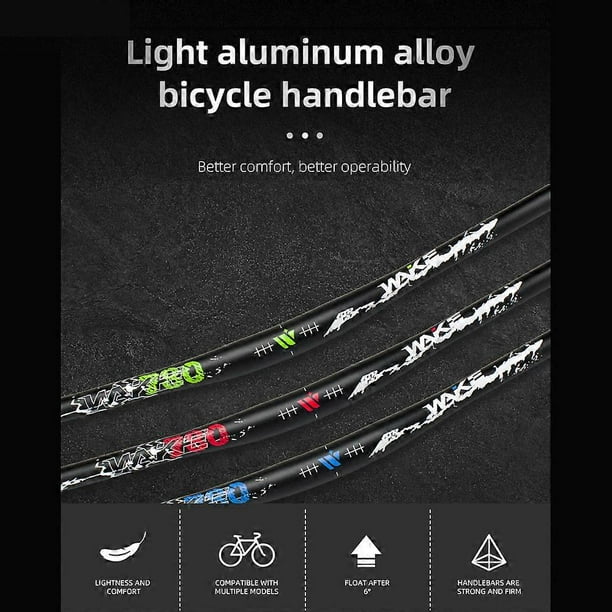 Mountain Bike Handlebars 31.8MM Diameter High-Rise Handlebar with Matte Surface 720MM 780MM Length Aluminum Alloy Handlebar for Bicycle