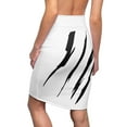 thumbnail image 6 of Effete Feline Claw Marks Scratch Women Pencil Skirt (AOP), 6 of 7