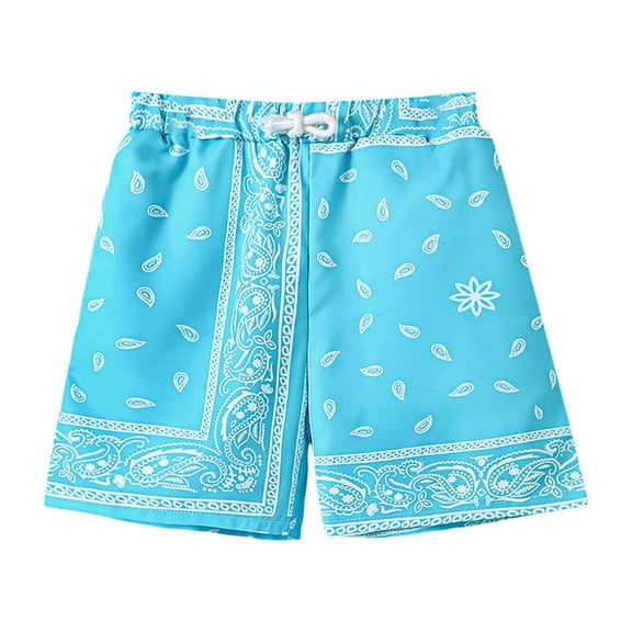 Povozer Baby Boys' Pull-on Shorts Toddler Baby Boy Knit Shorts Summer Car Graphic Trunks Beach Bathing Pants Waist Pull On Breathable Trousers Clothes Toddler Shorts Boys for 13-14 Years,Sky Blue