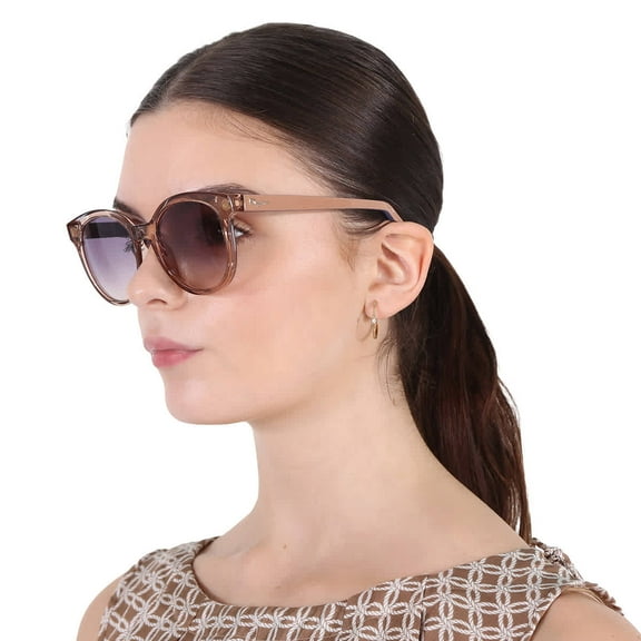 Salvatore Ferragamo  Plastic Women Tea Cup Sunglasses Crystal Nude 53mm