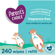 Parent's Choice Gentle Clean Aloe Baby Wipes, 1 Flip-Top Pack (240 Total Wipes)