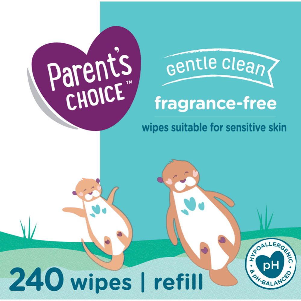 Parent's Choice Gentle Clean Aloe Baby Wipes, 1 Flip-Top Pack (240