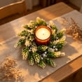 thumbnail image 6 of WWG Candle Ring, Plastic Candle Wreath for Dining Table, 7.87 Inch Diameter, Festive Decoration for Party, Home, Fireplace, Includes 1 Piece, Versatile Candle Holder for Cylindrical Candles, 6 of 6