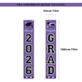 thumbnail image 3 of WEIH Graduation Decorations Class of 2026 Purple Graduation Porch Sign, Large 70" x 13" Congrats Grad Banner for Front Door Home Yard Party Decor, Pre-assembled Outdoor Graduation Party Supplies, 3 of 12