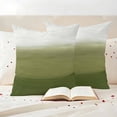 thumbnail image 3 of Sage Green Ombre Outdoor Waterproof Pillow Covers, Modern Abstract Art Texture Decorative Square Throw Pillowcase Sofa Cushion Sham for Patio/Couch/Chair, 16"x16" 2 Pack, 3 of 8