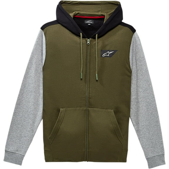 Alpinestars Spanner Mens Zip Up Hoody Military Green MD