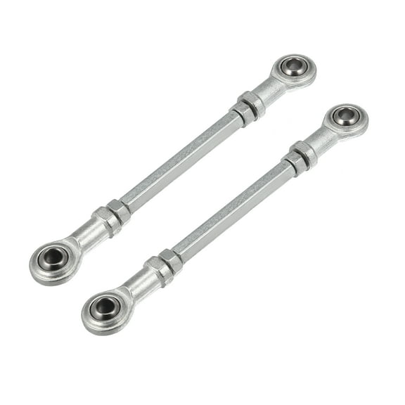 2pcs M8 132mm Adjustable Steering Tie Rod Ball Joint for 49cc Electric ATV Go Kart Steering Column Steering Suspension