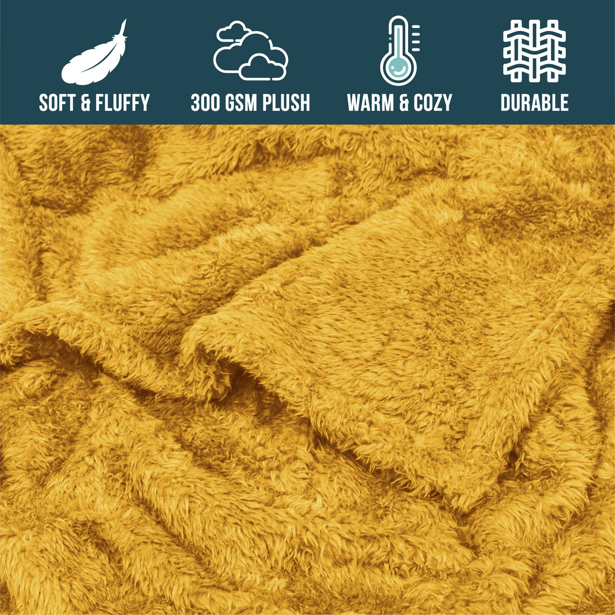 Yellow plush throw blanket new arrivals