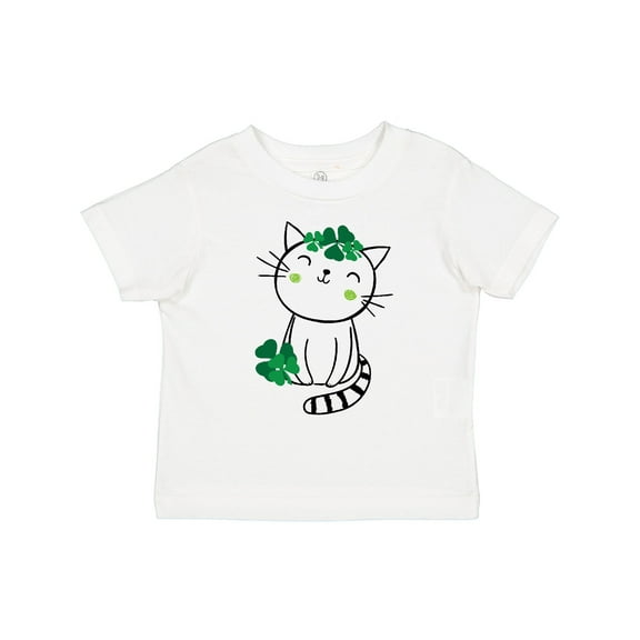 Inktastic St Patricks Day Irish Kitty Cat Girls Toddler T-Shirt