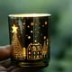 thumbnail image 1 of Adornos navideños, regalos navideños, copas para velas navideñas, artesanías de vidrio, copos de nieve para árboles de Navidad, artículos festivos para la mesa, portavelas de vidrio para fiestas, taza, 1 of 6