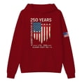 thumbnail image 4 of 4th of July Womens Sweatshirt Cozy Pullover Long Sleeve Casual With Front Pocket Fall Winter Clothes, 4 of 4