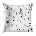 thumbnail image 1 of BSDHOME Housse de Coussin Abstraite Symbole Notes de Musique Clef 20x20 Pouces, 1 of 1