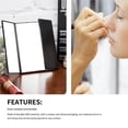 thumbnail image 1 of LED Folding Makeup Mirror Desktop Luminous Tri-Fold Dimming Mirror LED Desktop Makeup Mirror LED With Light Mirror, 1 of 6