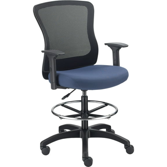 Global Industries 695547 Mesh Back Task Stool, Blue