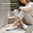 thumbnail image 6 of LANCROP Women's Pointed Toe Mesh White Ballet Flats Low Heel Wedding Flats Shoes with Bow, 6 of 10