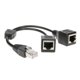thumbnail image 1 of Red DSL RJ45 macho a 2 hembra Splitter adaptador conector cable negro WDOplteas Para estrenar, 1 of 3