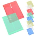 thumbnail image 6 of Raindrops 10Pcs Transparent PP File Folder A4 Clear Document Bag Plastic Receipt Holder Organizer with Closure Vertical Envelope for Business Receipt, 6 of 8