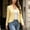 Yellow, variant on BUIGTTKLOP Cardigans for Wome Open Front Long Sleeve Ruffle Fall Jackets Solid Color Cropped Top Coat 2026 Trendy Jacket