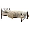 thumbnail image 4 of Pemberly Row Traditional Metal Twin Platform Bed in Black and Brown, 4 of 6