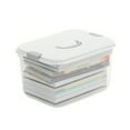 thumbnail image 2 of Storage Box with Detachable Lid Transparent Handle Plastic Portable Clothes Toys Sorting Box Household Supplies, 2 of 8