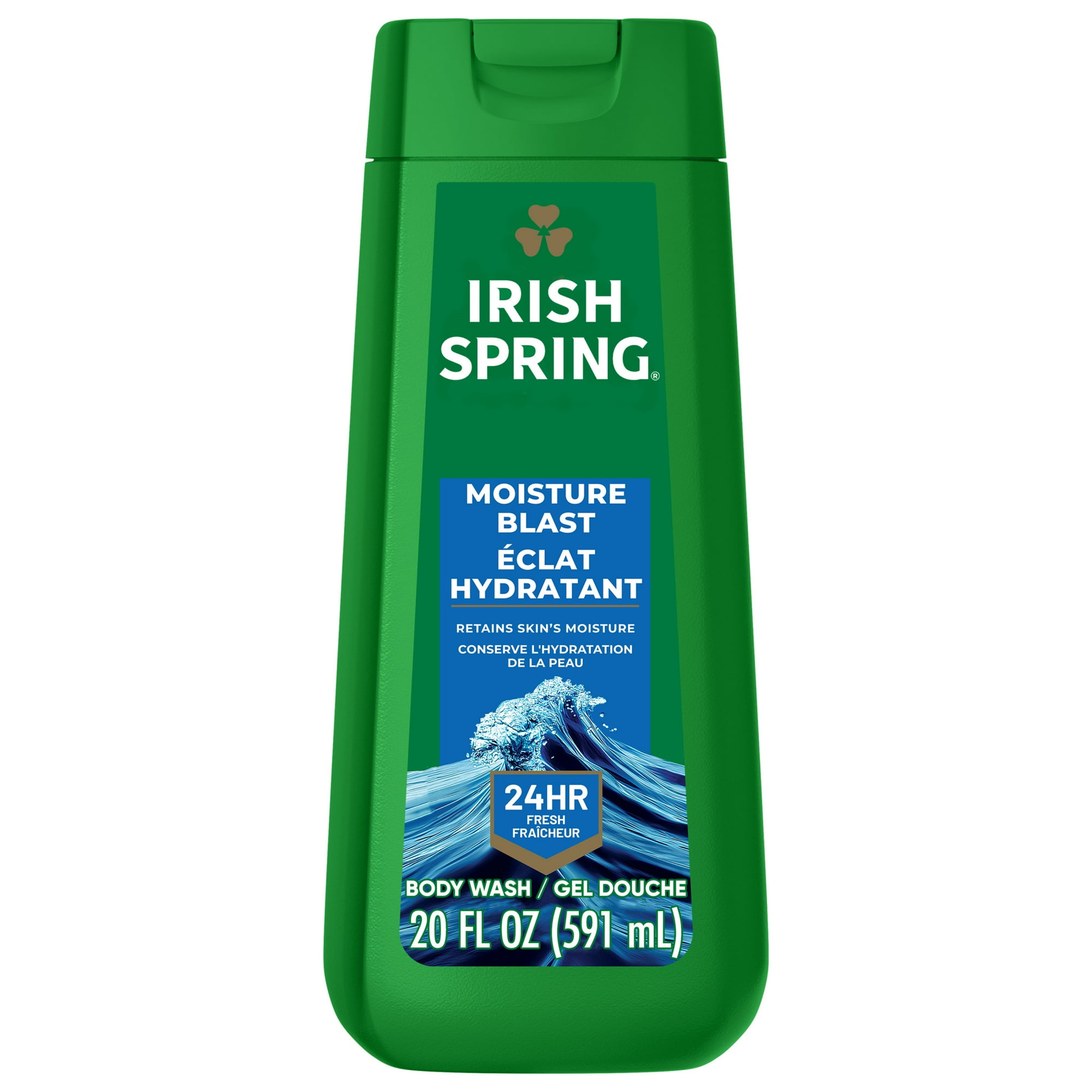 Irish Spring Men's Body Wash, Moisture Blast Body Wash for Men, All Skin Types, 20 fl oz Bottle